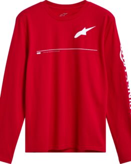 Alpinestars Committed LS CSF Tee Red 2X-Large Men's Long Sleeve Shirt