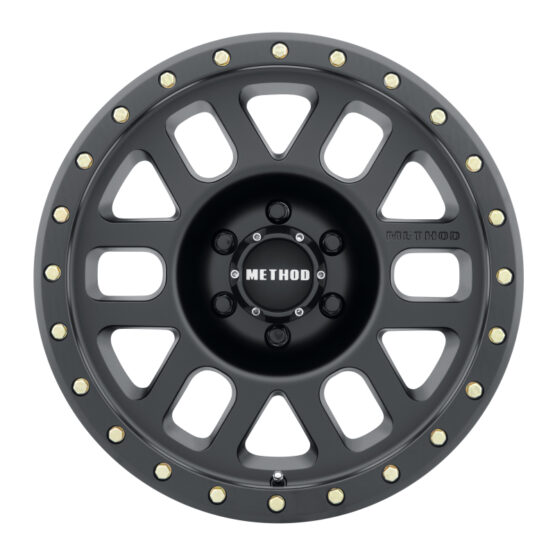 MR309 Grid 17x8.5 0mm Offset 6x5.5 108mm CB Matte Black Wheel - Image 2