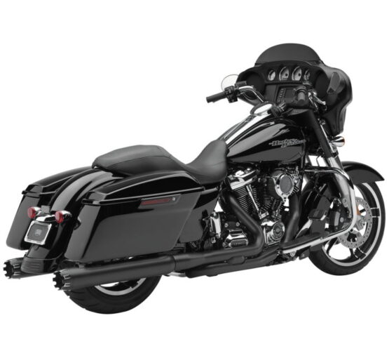 4" Dual Cut Neighbor Hater Black Slip On Exhaust