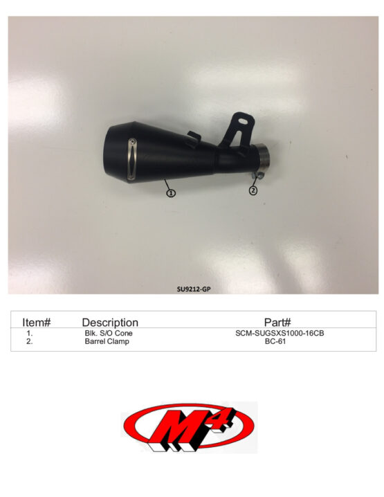 Black GP Slip On Exhaust - Image 2