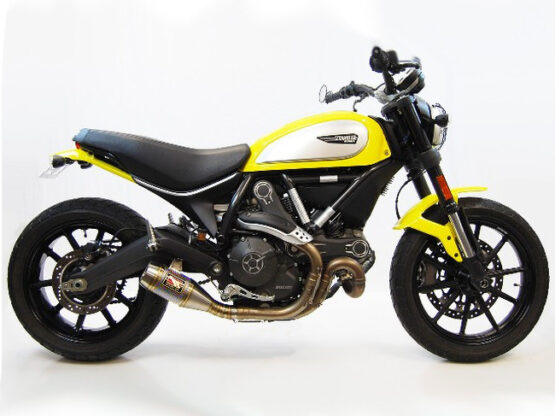 GP Stainless Slip On Exhaust w/ dB Killer Fits 15-19 Ducati Scrambler 800 - Image 2