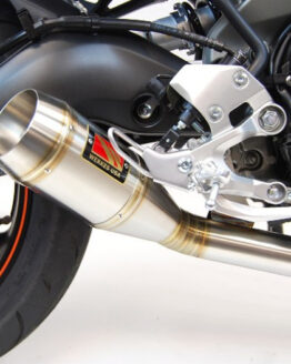 Competition Werkes GP Slip On Exhaust Silver Stainless Fits 14-20 FZ-09 XSR900