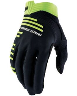 100% R-Core Men's Gloves Black/Lime Small