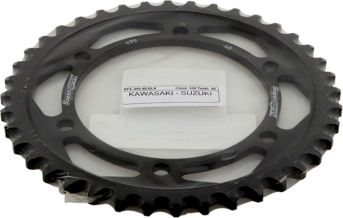 Supersprox Steel Rear Sprocket 40T Black 530 Fits 90-07 Kaw/Suz - Image 4
