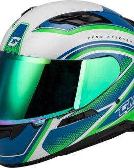 GMAX FF-98 Aftershock Full Face Helmet White/Neon Green 3X