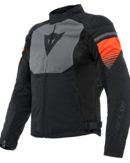 Dainese Air Fast Tex Jacket Black Gray Fluorescent-Red Size 62