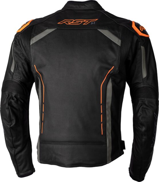 S1 CE Jacket Black/Grey/Neon Orange Small - Image 2