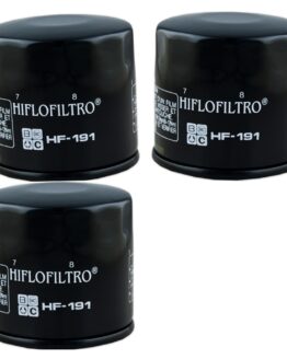 HF191 Oil Filter - Black - 3 Pack