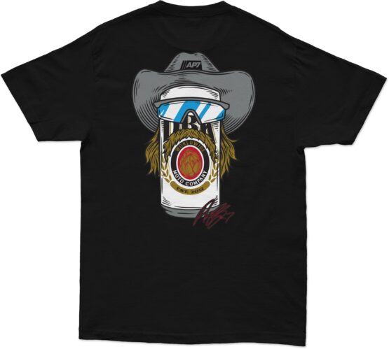 DBK Stache Mullet Moto Tee Black 2X-Large - Image 2
