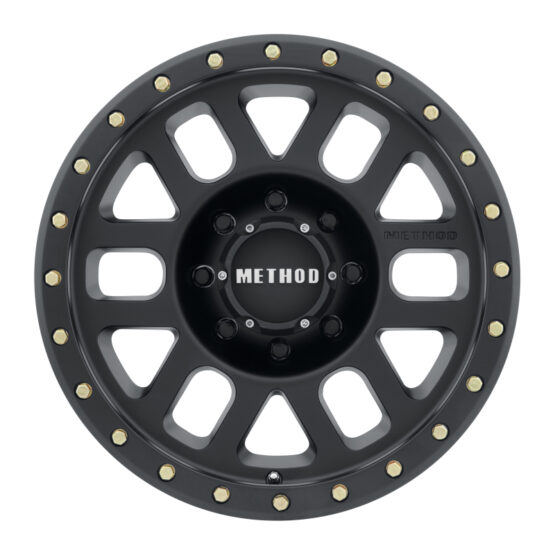 MR309 Grid 18x9 0mm Offset 8x180 130.81mm CB Matte Black Wheel - Image 2