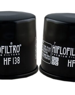 HF138 Oil Filter - Black - 2 Pack
