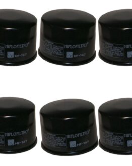 HF147 Oil Filter - Black - 6 Pack