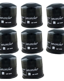 HF202 Oil Filter - Black - 8 Pack