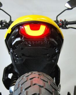 Black Fender Eliminator Kit by New Rage Cycles Fits 17-24 Ducati Scrambler