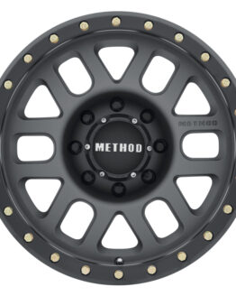 MR309 Grid 18x9 +18mm Offset 8x170 130.81mm CB Titanium/Black Street Loc Wheel