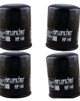 HF148 Oil Filter - Black - 4 Pack