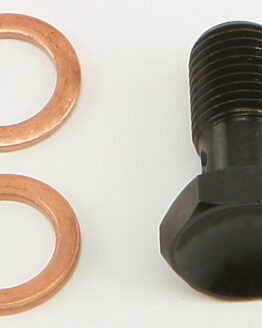 Banjo Bolt Ebony (Flat Black) 3/8-24 Long