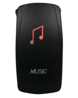 DragonFire Racing Lighted Music On/Off Switch Red