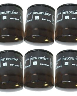 HF551 Oil Filter - Black - 6 Pack