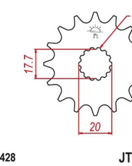 JT Front Sprocket 15T-428 Fits Kawasaki Yamaha