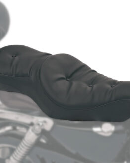 Pillow Vinyl 2-Up Seat Black Foam Low 1/2"