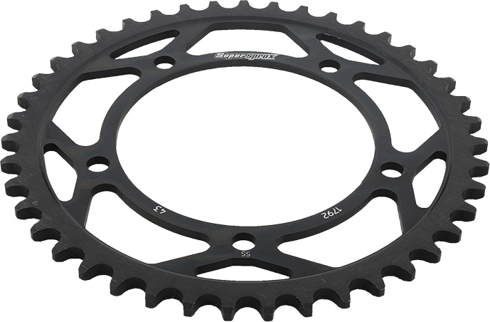 Supersprox Steel Rear Sprocket 43T Black 525 Fits 00-16 Suzuki Triumph - Image 4