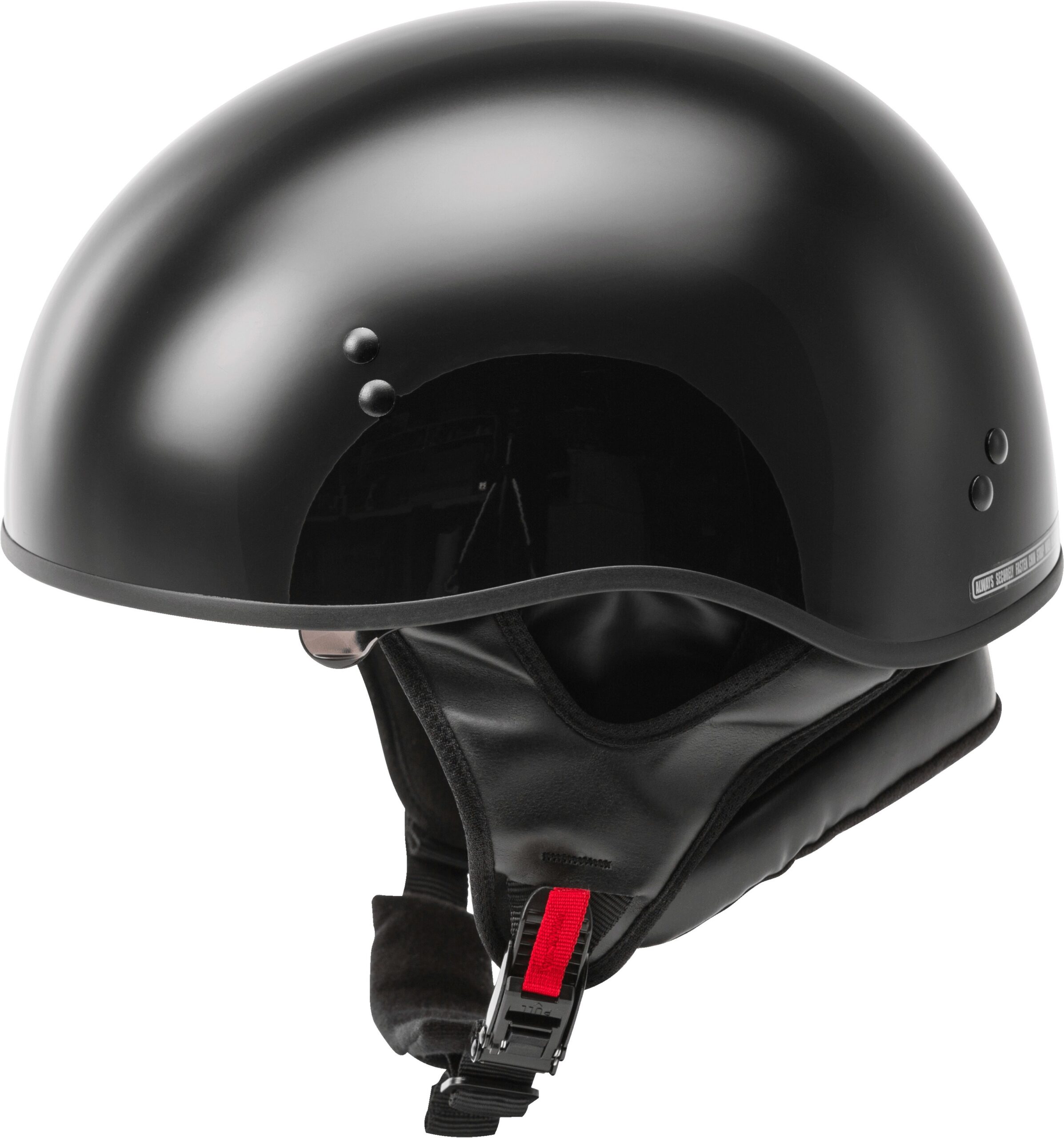 GMAX HH-65 Half Helmet Naked Gloss Black 2X-Large - Image 5