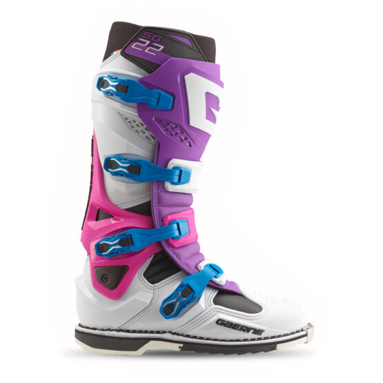 Gaerne SG22 Limited Edition Boot Purple White Rhodamine Size 10 - Image 9