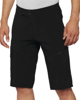 100% Men's Ridecamp Shorts with Liner Black Size 30