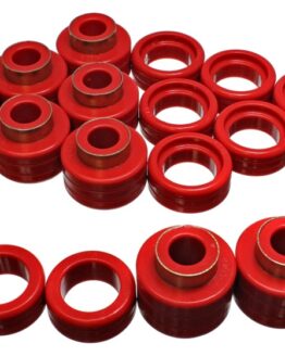 Red Body Mount Set by Energy Suspension for Chevy Xtra Cab 2&4WD