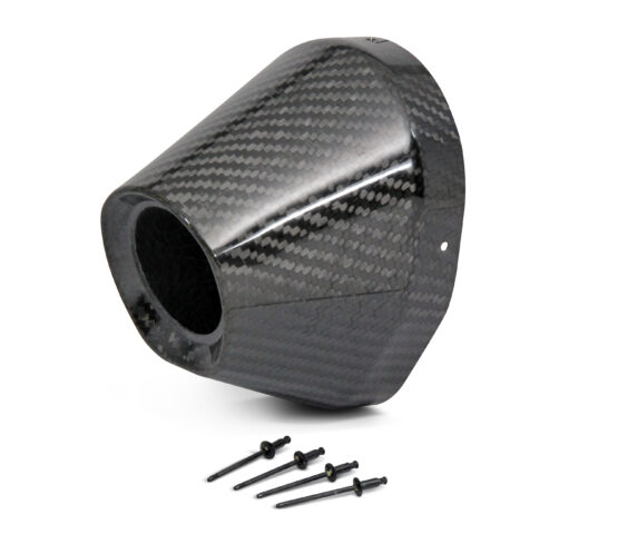 Pro Circuit Carbon End Cap 4.5in 1-3/4in Hole Ti5 Ti6 Cap with Rivets
