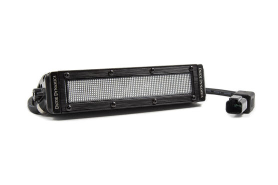 6 In LED Light Bar Single Row Straight SS6 - White Flood Light Bar (Single) - Image 2