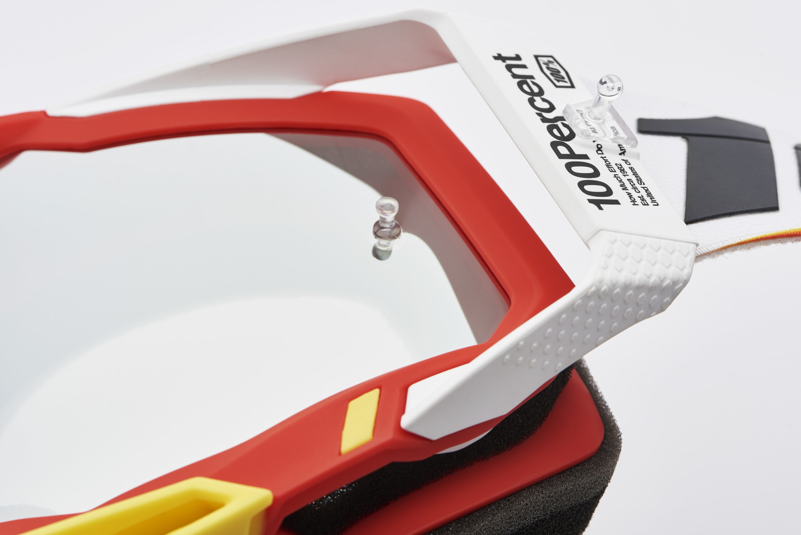 100% Racecraft 2 Goggles Mirror Silver Flash Adult Arsham Red - Image 7