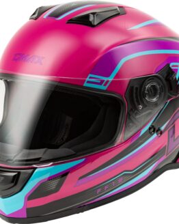 GMAX FF-18 Drift Full-Face Helmet Pink/Blue/Black Medium