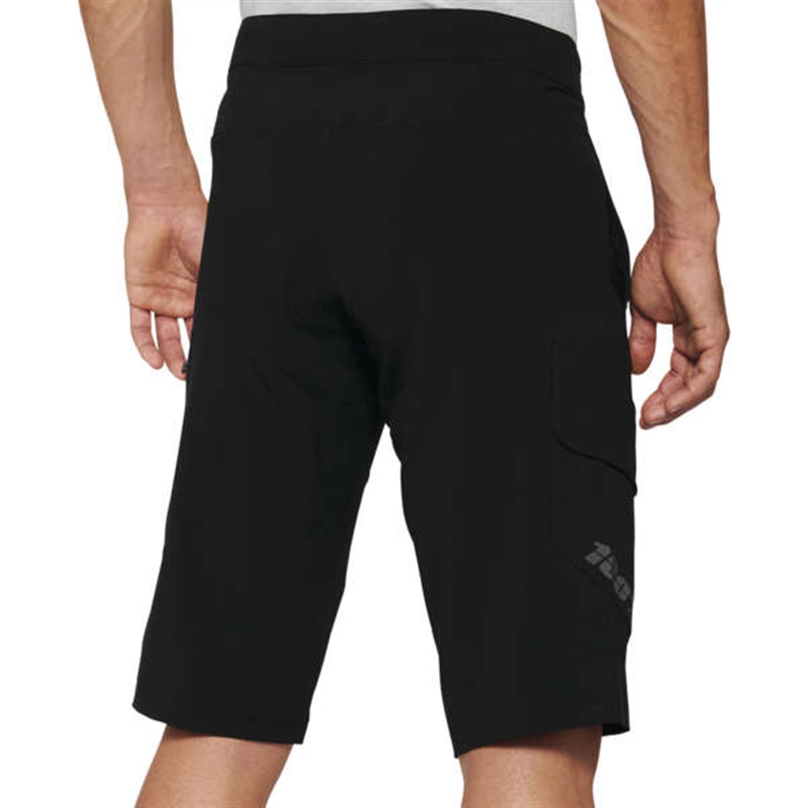100% Ridecamp Men's Shorts with Liner Black Size 28 - Image 4