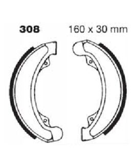 Standard Organic Front Brake Shoes For 71-73 Honda SL350