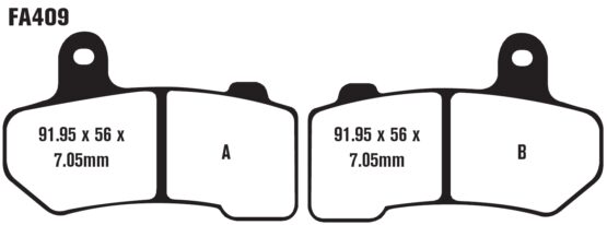 Complete Pad Set - Organic Brake Pads - Image 3