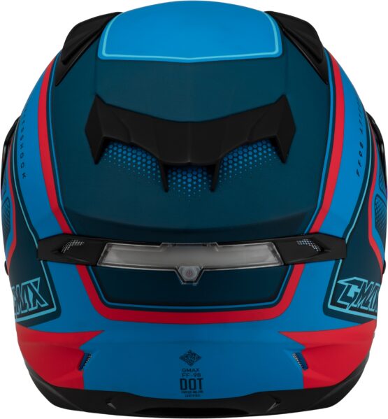 GMAX FF-98 Aftershock Full Face Helmet Matte Blue/Red Small - Image 4
