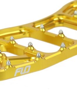 Flo Motorsports V5 Floorboards Gold Fits Harley Davidson Models
