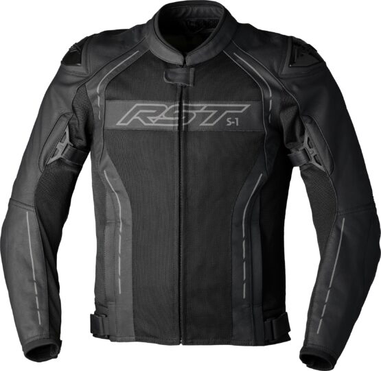 RST S1 Mesh CE Jacket Black/Black Leather X-Small