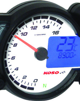 RX-2NR GP Style Multifunction White RPM Gauge