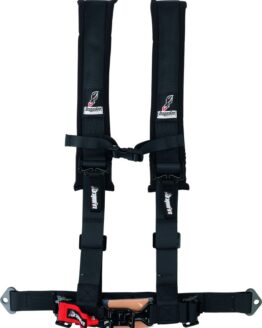 DragonFire Racing 4-Point H-Style Seat Belt Harness Black 2in Buckle