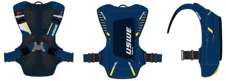 USWE Raw 8 Factory Blue 3.0L Hydration Pack with Plug-n-Play Tube - Image 5