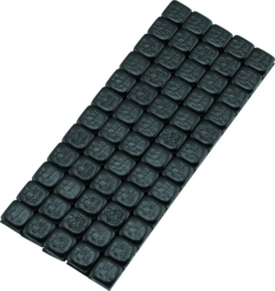 BikeMaster Square Wheel Weights Adhesive 1/4oz Black