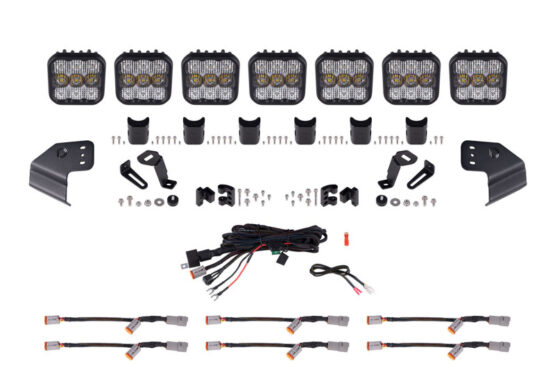 Bronco SS5 Sport CrossLink Windshield Lightbar Kit - White