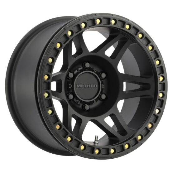 MR106 Beadlock 17x9 -44mm Offset 6x5.5 108mm CB Matte Black w/BH-H24125 Wheel - Image 2
