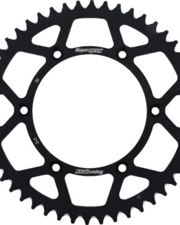Supersprox Aluminum Rear Sprocket 50T Black Fits Yamaha 520 Chain