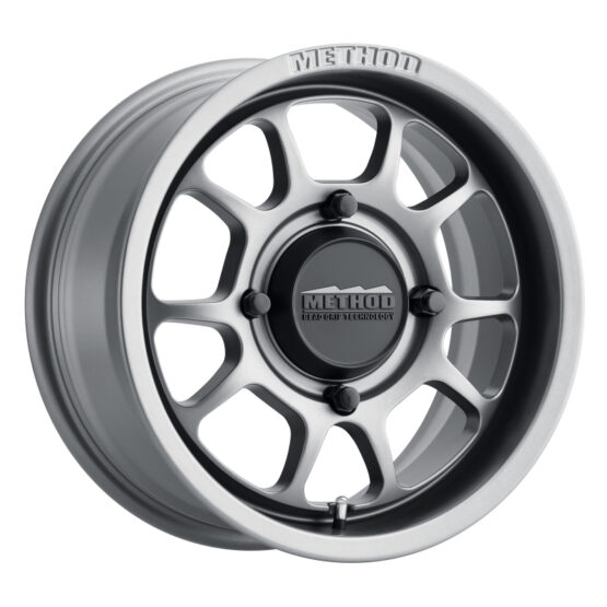 MR409 Bead Grip 15x10 / 5+5/0mm Offset / 4x156 / 132mm CB Steel Grey Wheel - Image 2