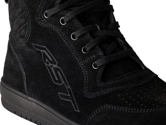 RST HiTop Moto Sneaker CE Boot Black Suede Size 10 - Image 6