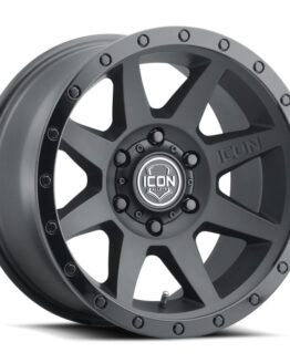 ICON Rebound 17x8.5 5x5 -6mm Offset Double Black Wheel